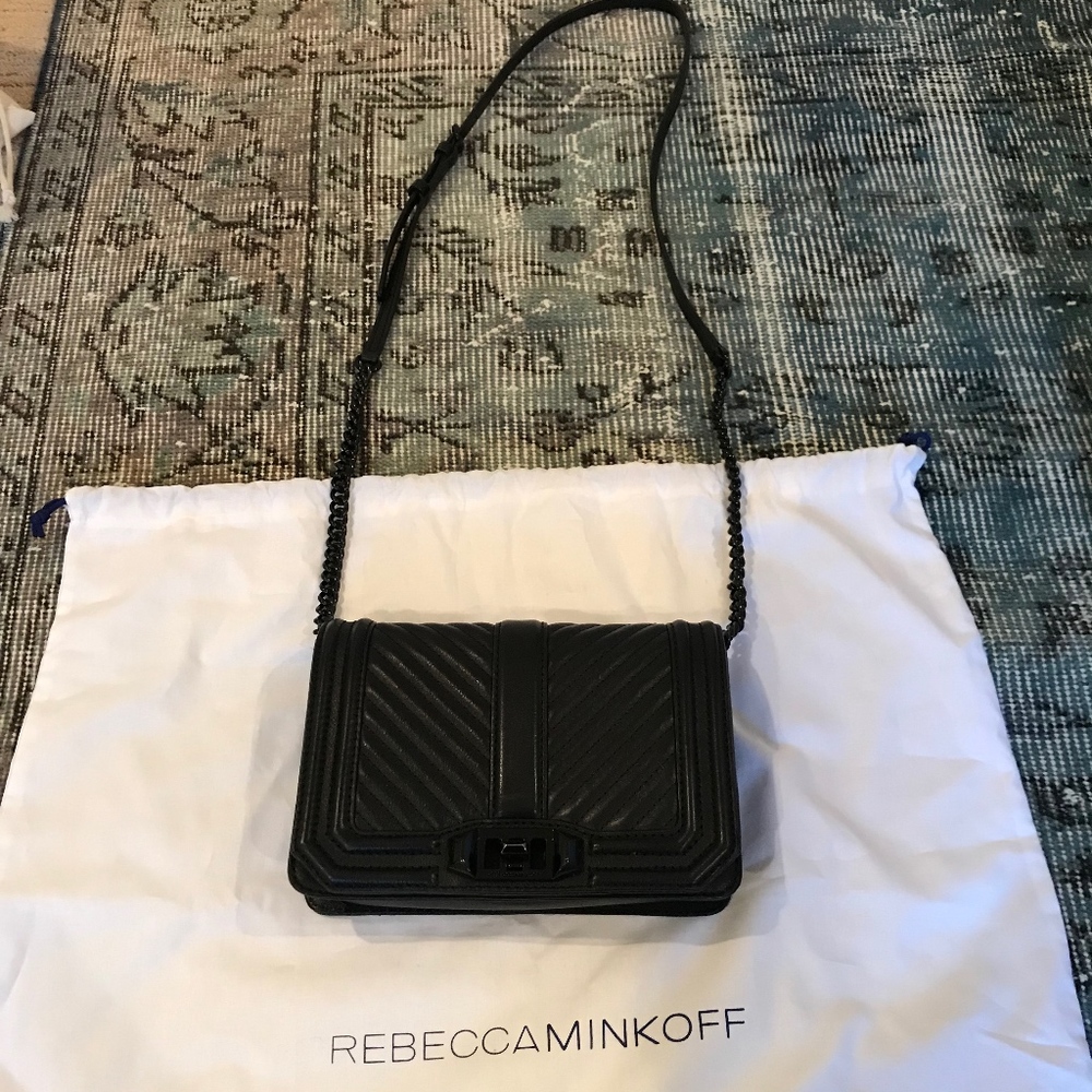 REBECCA MINKOFF BLACK CROSSBODY BAG